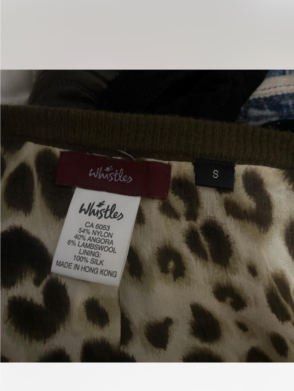 Whistles Leopard-Print Silk-Lined Top - Brown & Cream it’s  stretchy